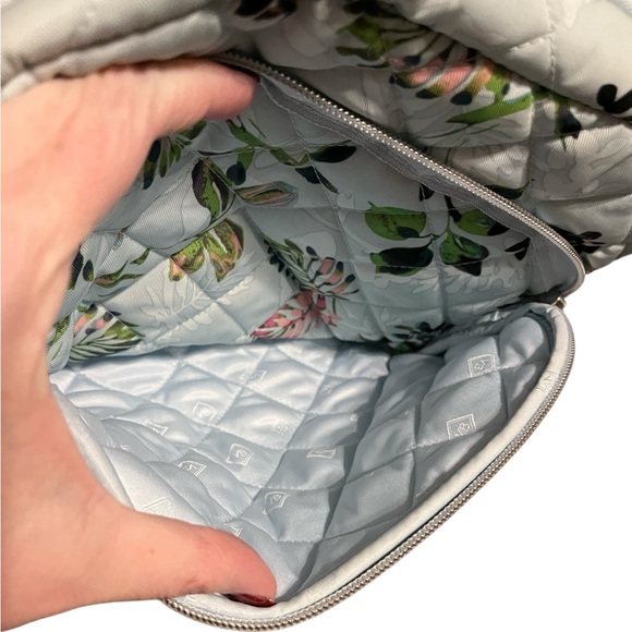 Vera Bradley Quilted Floral Lay Flat Cosmetic Bag - Mayfair in Bloom - Picture 7 of 7